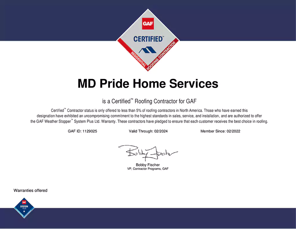 MD Pride Roofing Services